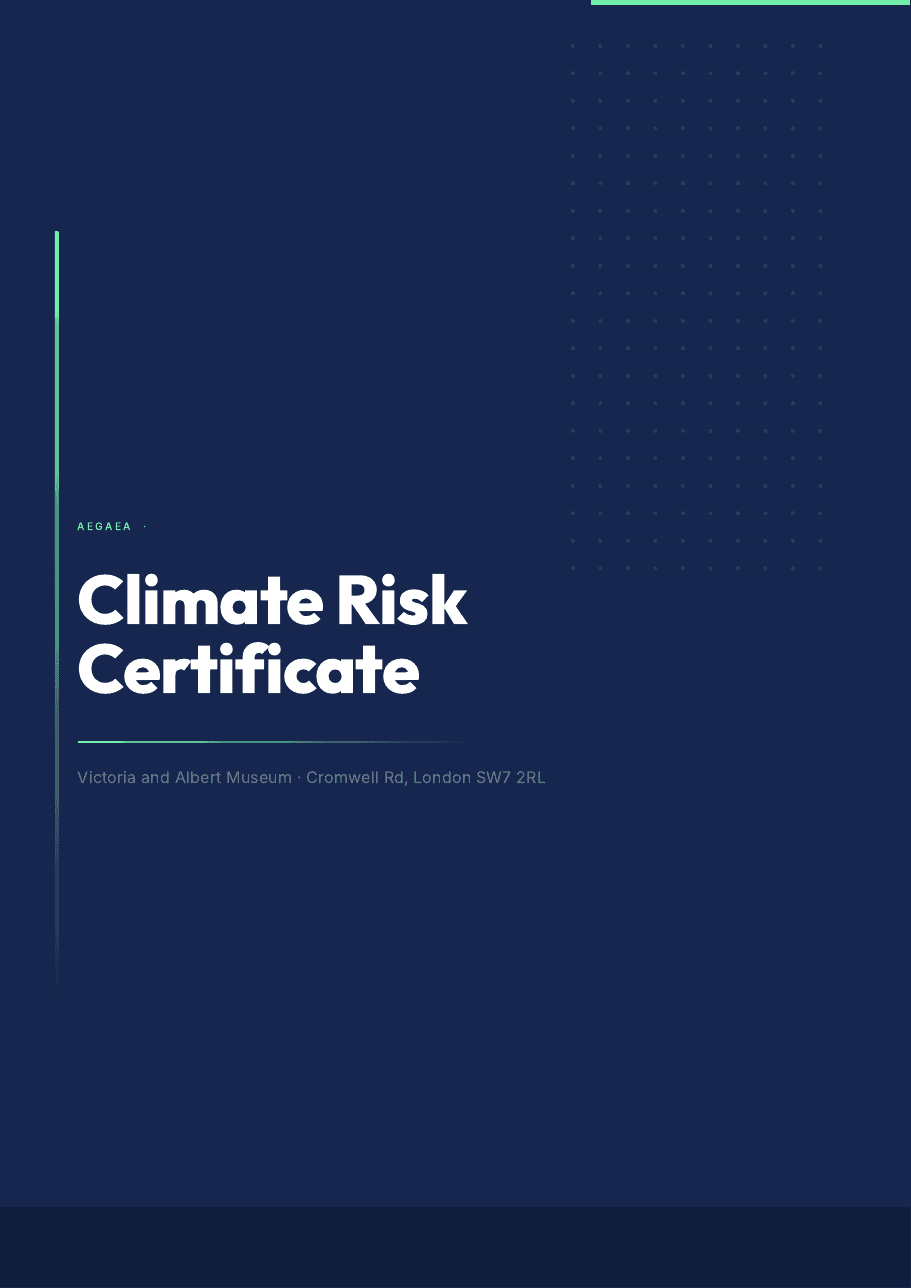 Climate Risk Certificate cover